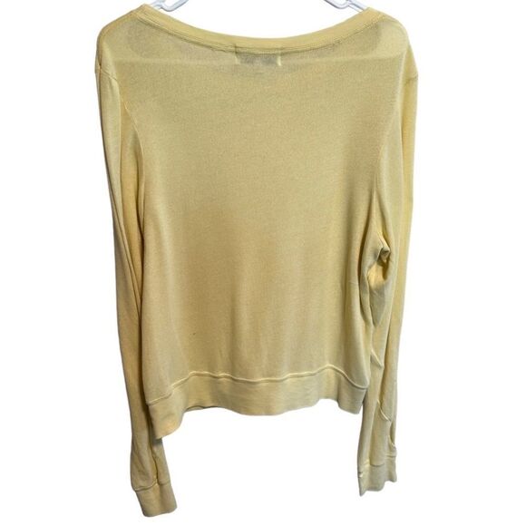 WildFox- Women’s Baby Yellow and Pink My Yacht Or Yours Pullover Sweatshirt, M - Picture 4 of 9